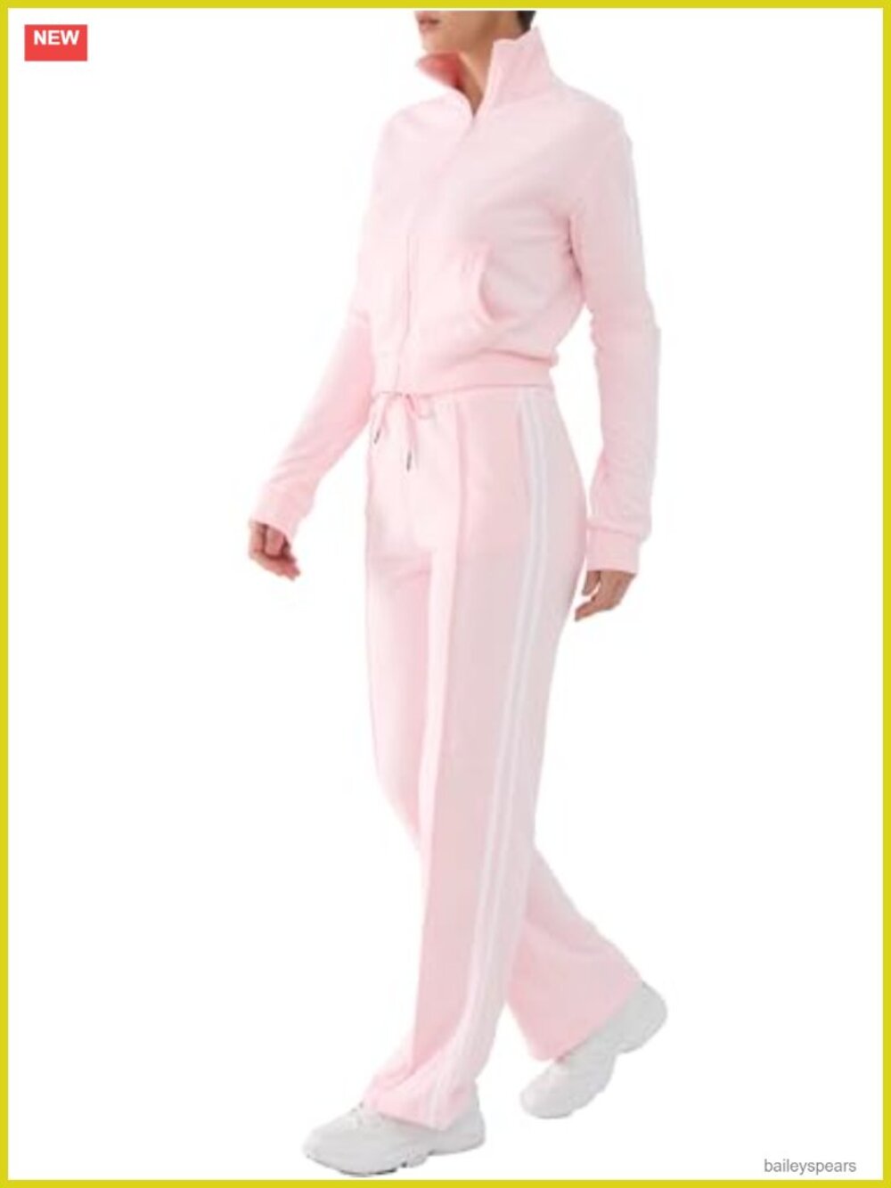 Women's 2 Piece Tracksuit Set Zip Up Hoodie & Joggers Cotton Blend